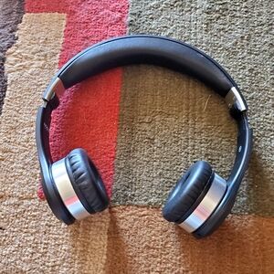 Wireless Black and Silver Headphones